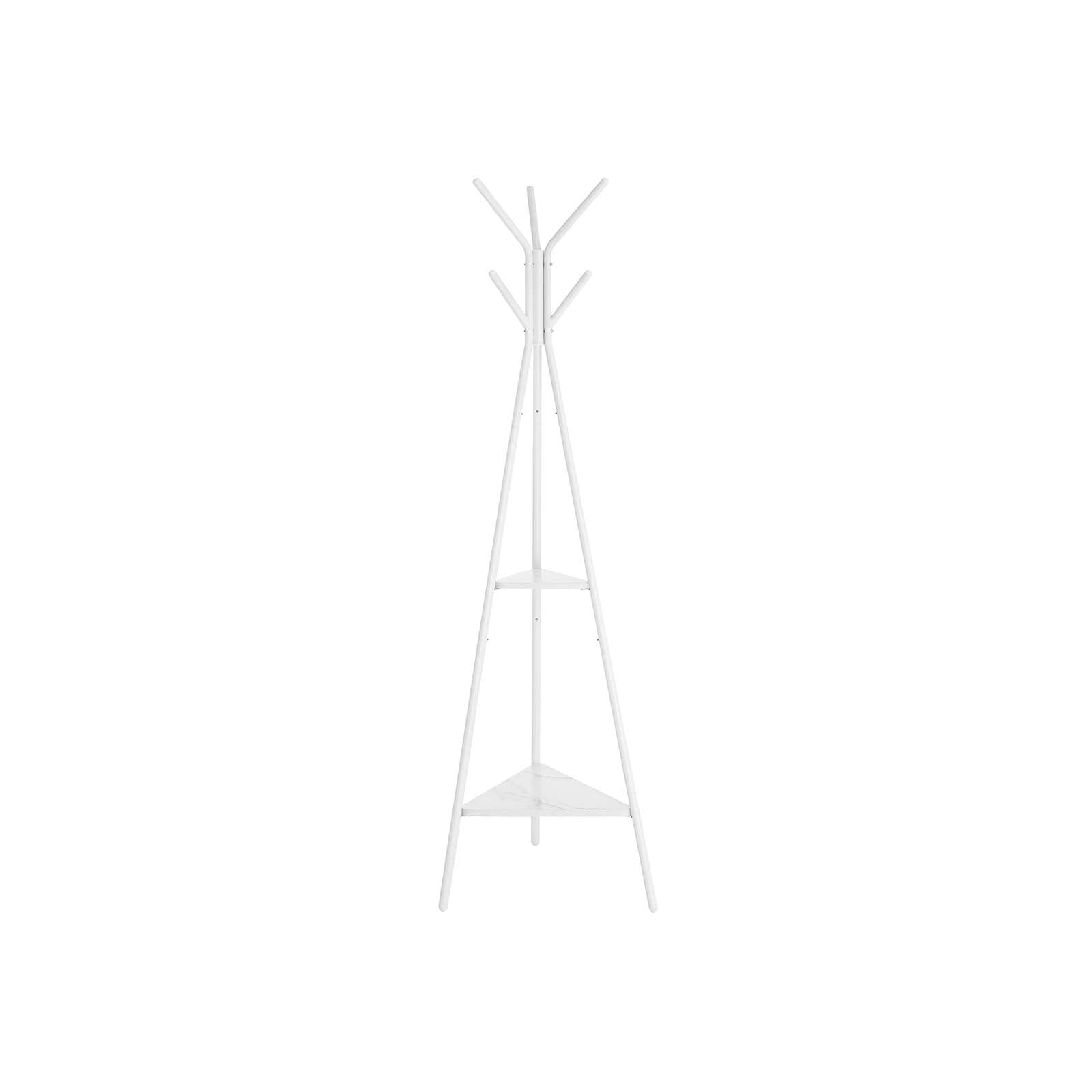 Kapstok – Modern ontwerp – met 6 haken en 2 planken – Tot 100 kg draagvermogen