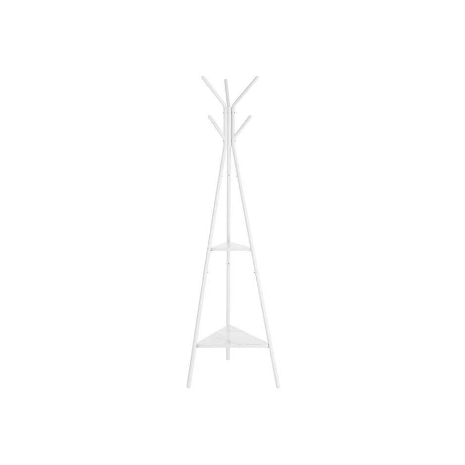 Kapstok – Modern ontwerp – met 6 haken en 2 planken – Tot 100 kg draagvermogen