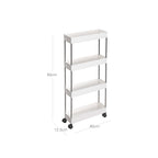 Keukenwagen – 4 niveaus – Op wielen – Wit