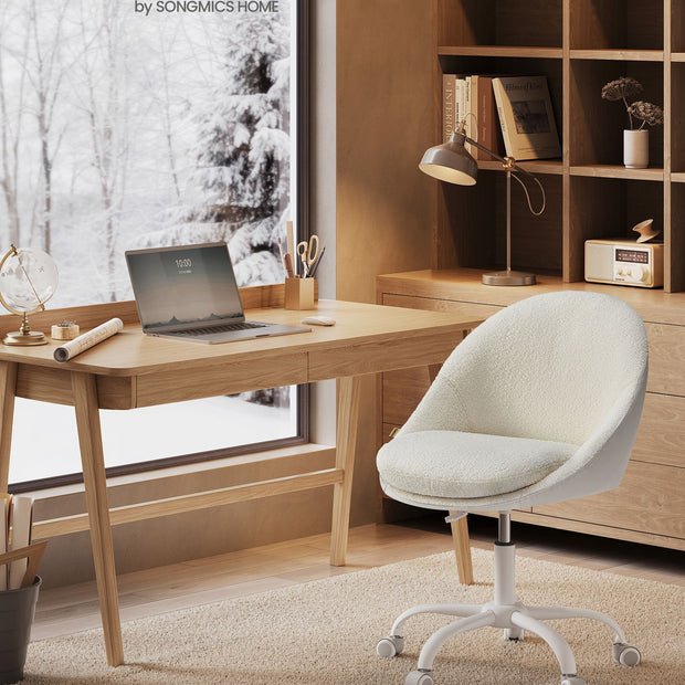 Ergonomische Bureaustoel – Zacht gewatteerde bekleding – Met armleuningen – 120 kg belastbaar