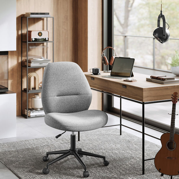 Ergonomische Bureaustoel – Duifgrijs - Met verstelbare zithoogte – 120 kg belastbaar