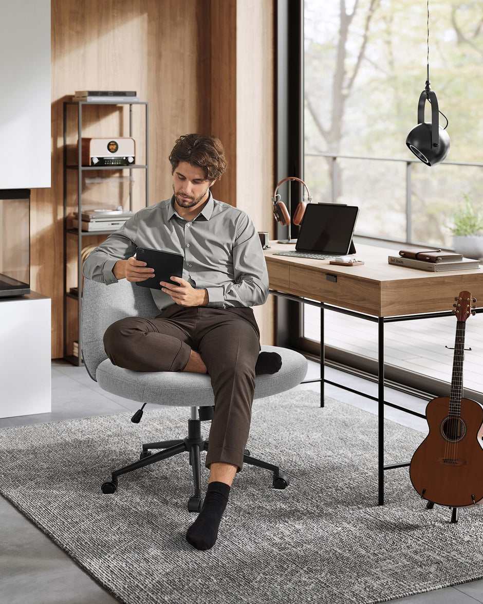 Bureaustoel – Brede Zitting – Duifgrijs