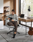 Bureaustoel – Brede Zitting – Duifgrijs