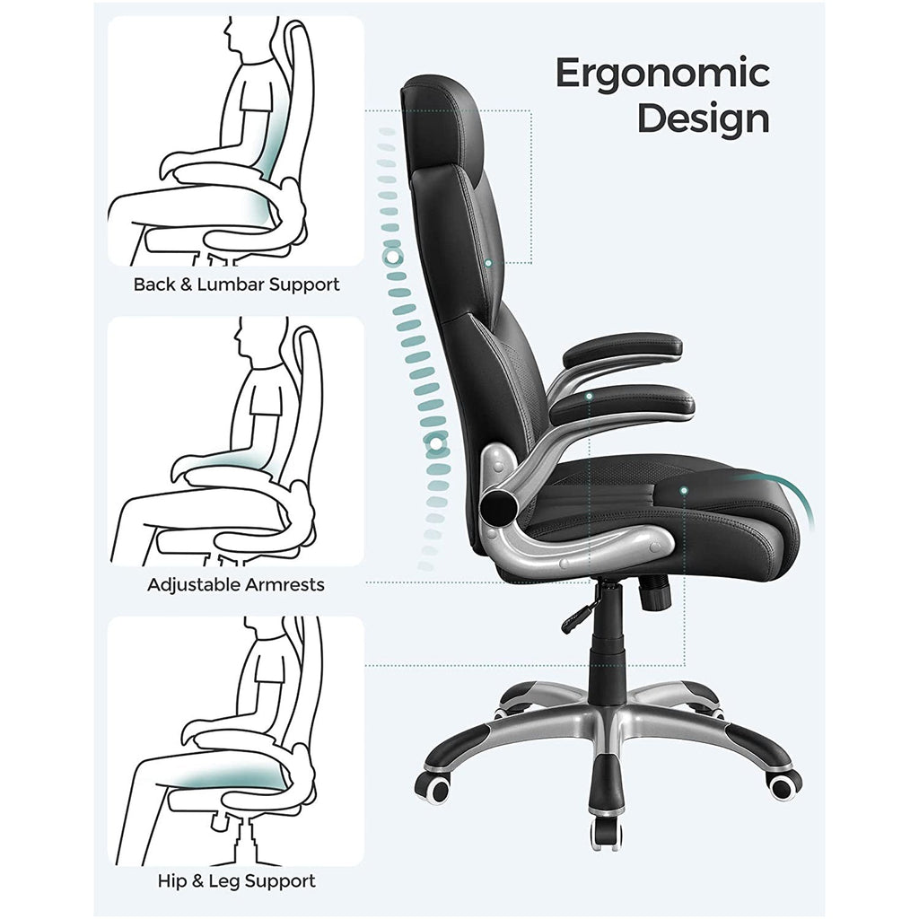 Bureaustoel - Ergonomisch - Gamestoel - Draaibaar - Zwart