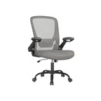 Bureaustoel – ergonomisch – met opklapbare armleuningen – mistblauw