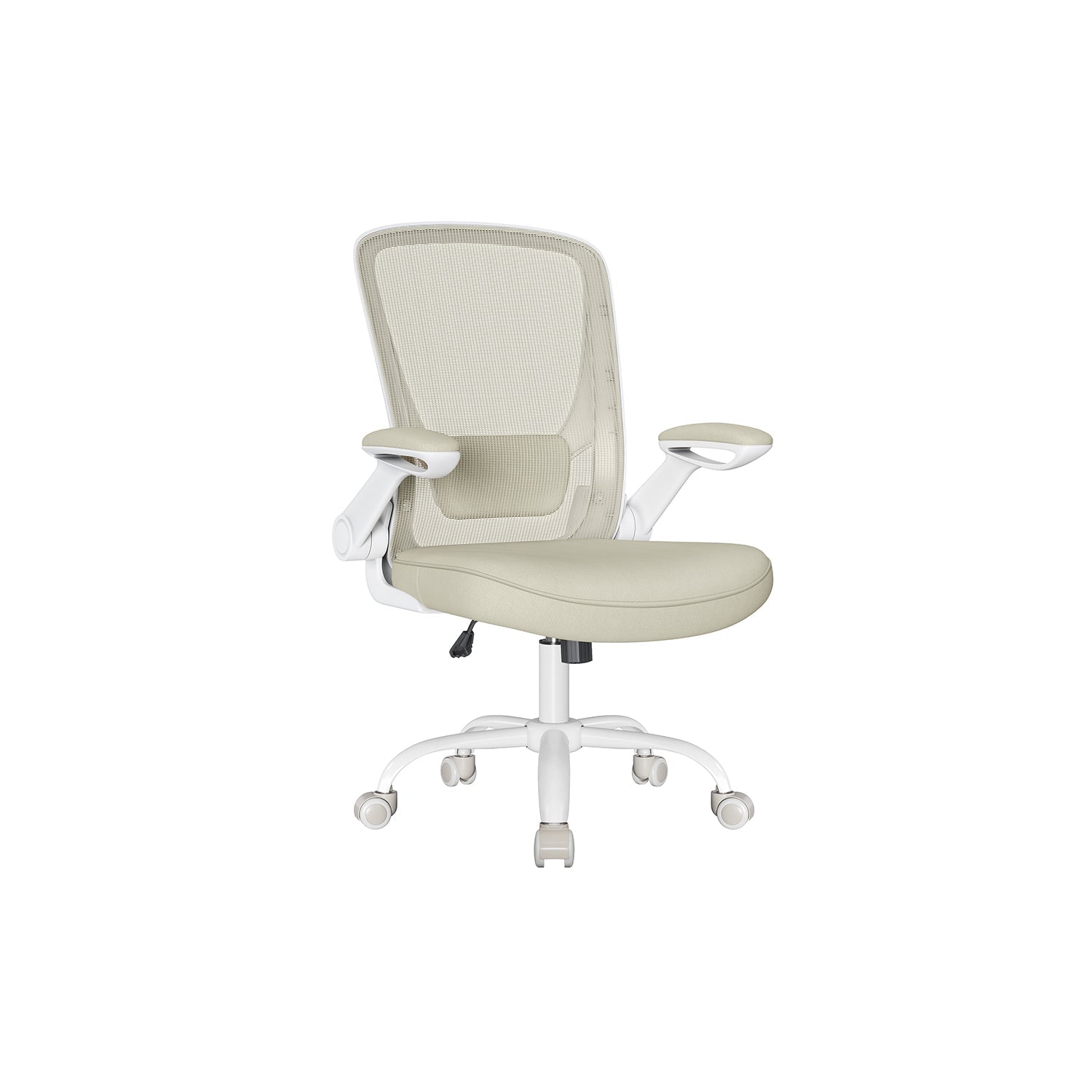 Bureaustoel – ergonomisch – met opklapbare armleuningen – mistblauw
