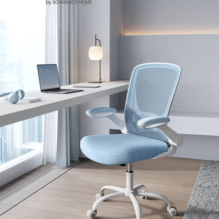 Bureaustoel – Ergonomisch – Met opklapbare armleuningen – Verstelbare lendensteun – 120 kg belastbaar