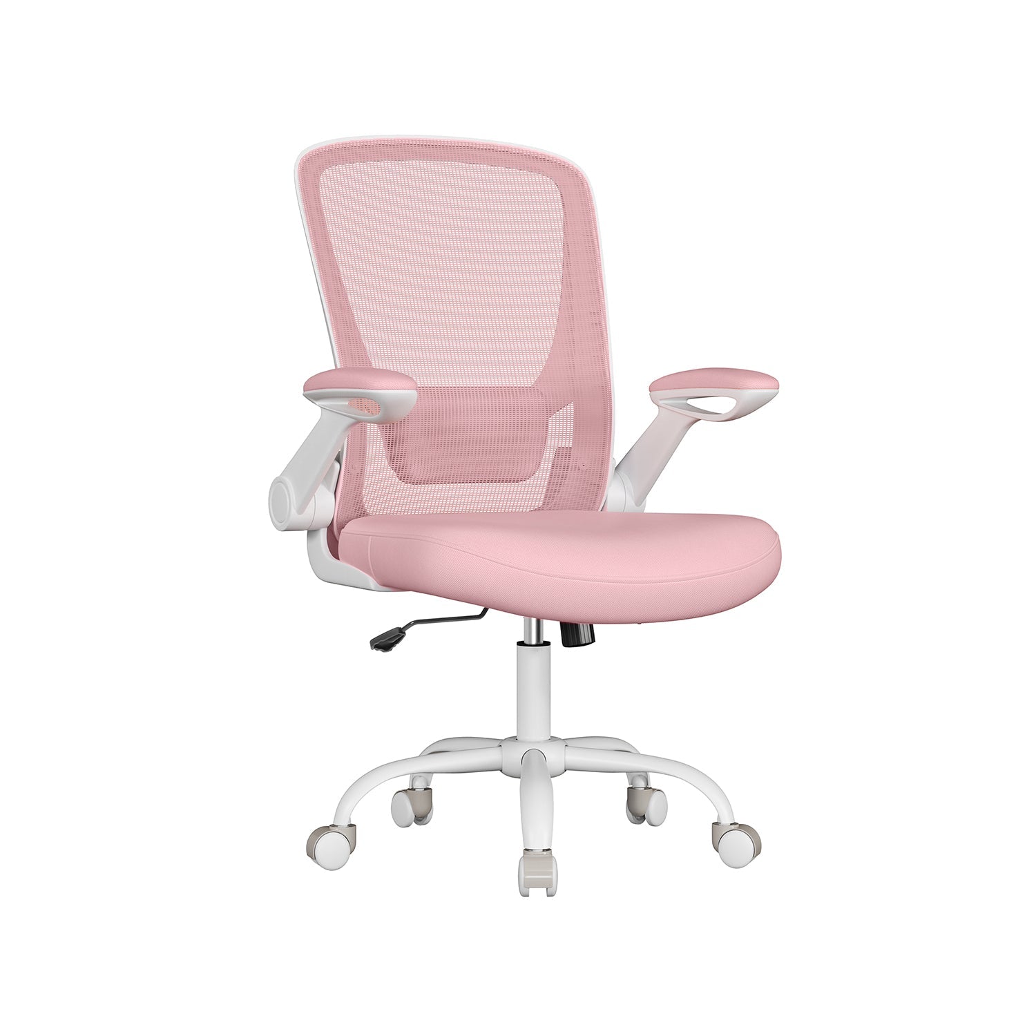 Bureaustoel – ergonomisch – met opklapbare armleuningen – mistblauw