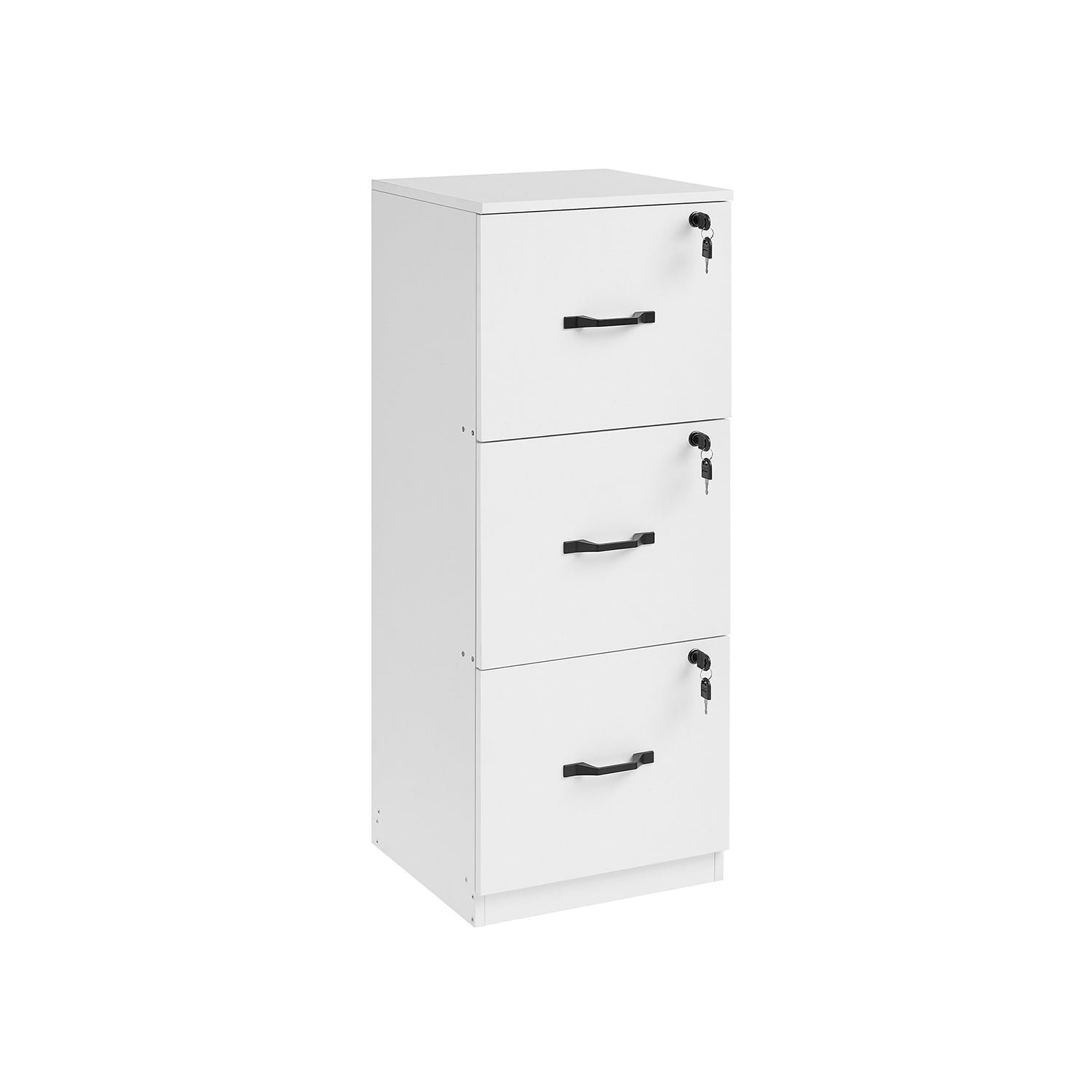 Archiefkast – met 3 afsluitbare lades – wolkwit