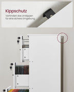 Archiefkast – met 3 afsluitbare lades – wolkwit