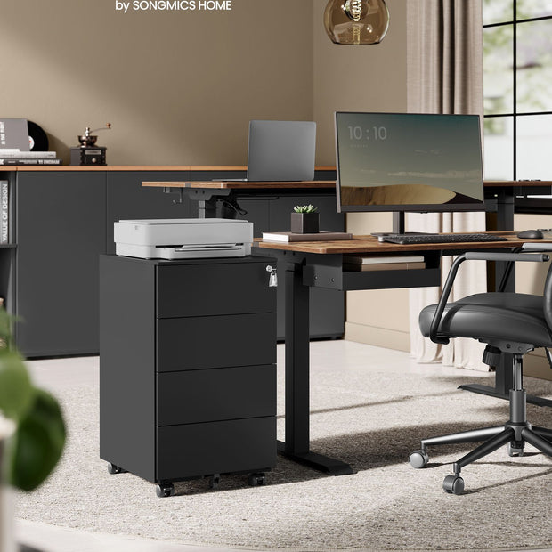 Archiefkast met 4 lades – 15 kg draagvermogen per lade – Met 5 wielen