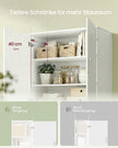 Kast - 80 x 40 x 180 cm - Sneeuwwit - Spaanplaat - Max. belasting per plank 25 kg