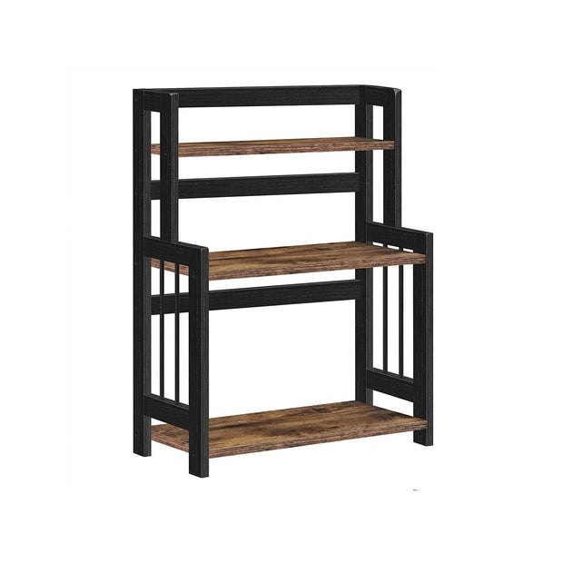 Kruidenrek met 3 niveaus – Ruimtebesparend – Bruin / Zwart