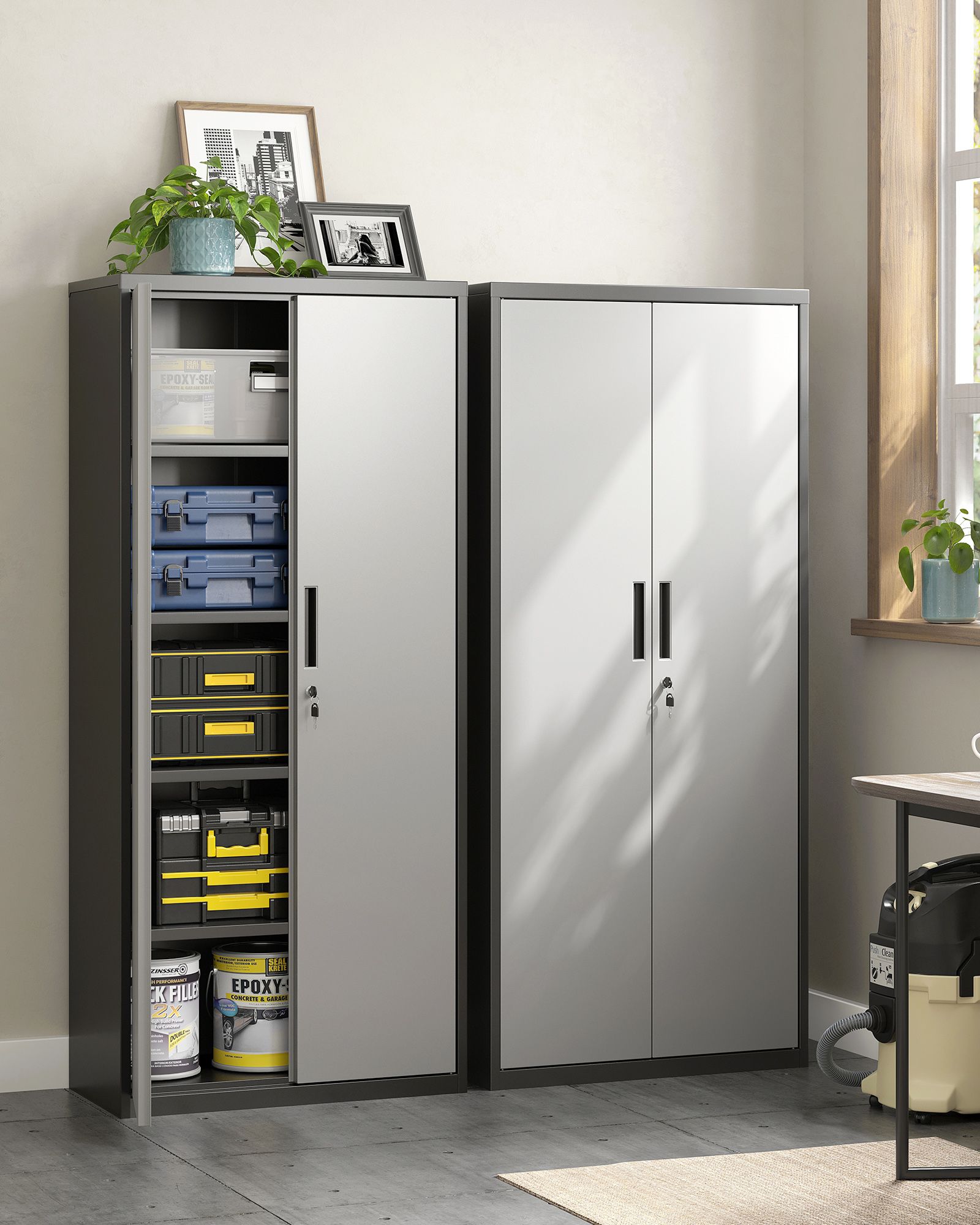 Archiefkast – 5 niveaus – met verstelbare planken
