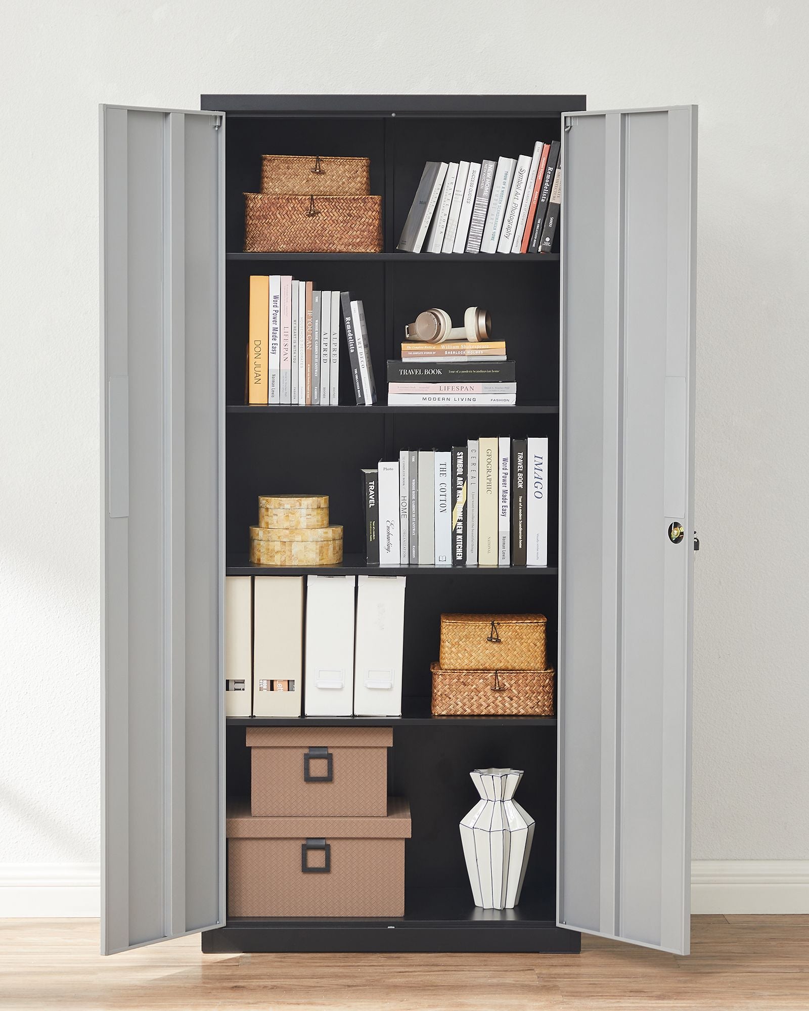Archiefkast – 5 niveaus – met verstelbare planken