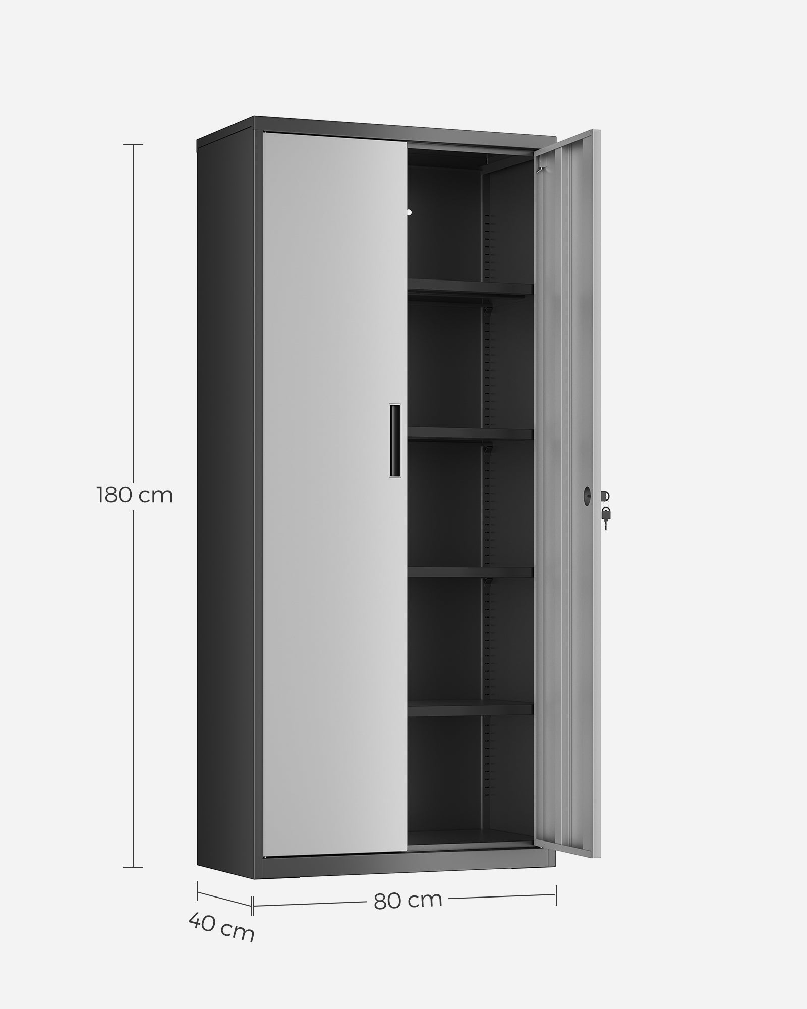 Archiefkast – 5 niveaus – met verstelbare planken