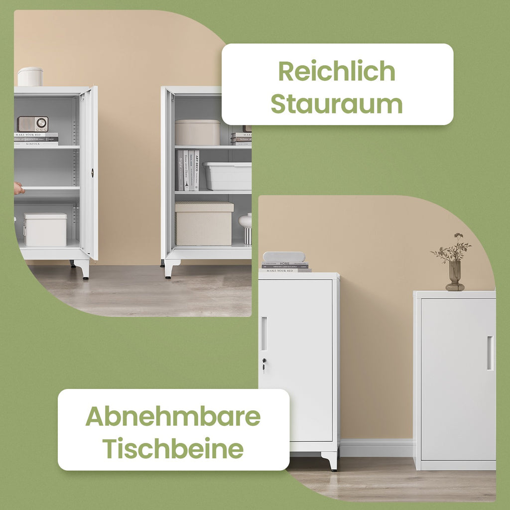 Archiefkast – Kantoorkast met 2 deuren, ruime opbergkast