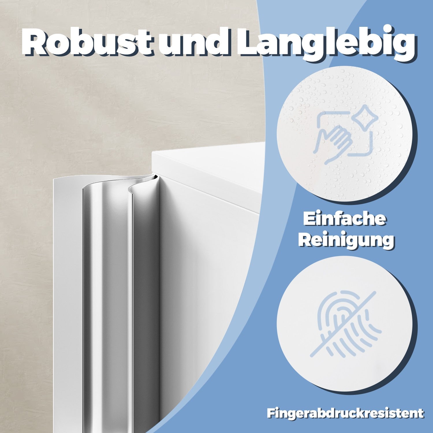 Archiefkast - 4 Deuren - 5 Verstelbare Planken - Met Slot - Wit