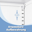 Archiefkast - 4 Deuren - 5 Verstelbare Planken - Met Slot - Wit
