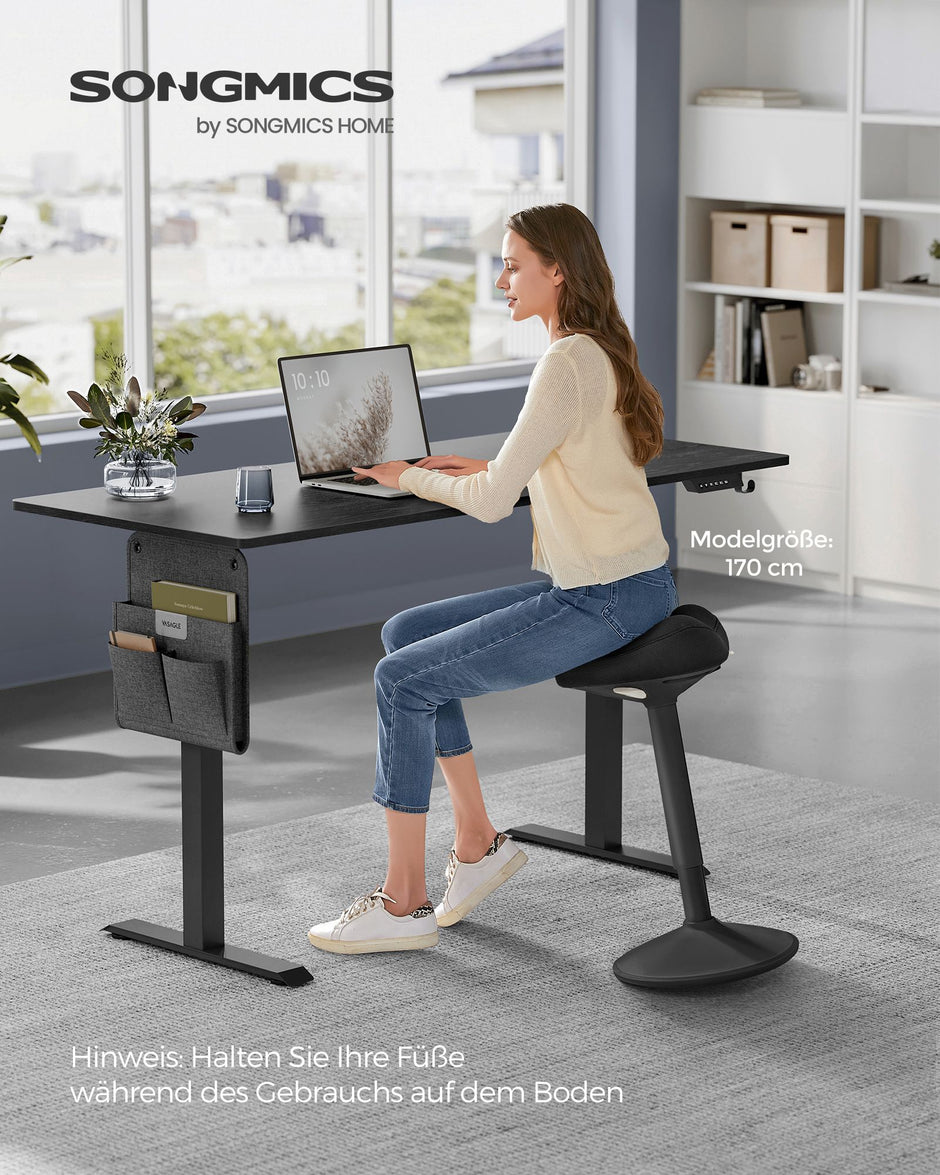 Bureaustoel – Verstelbare zithoogte – Max. draagvermogen 120 kg – Zwart