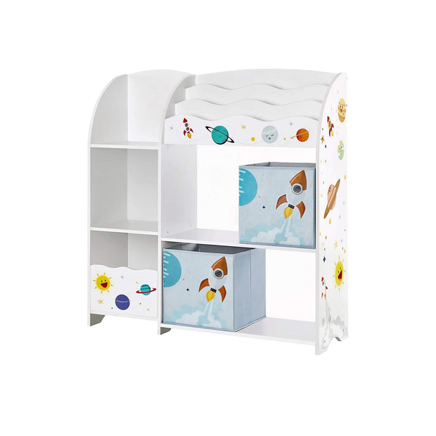 Kinderkamerkast – Speelgoed en boekenopslag – Wit