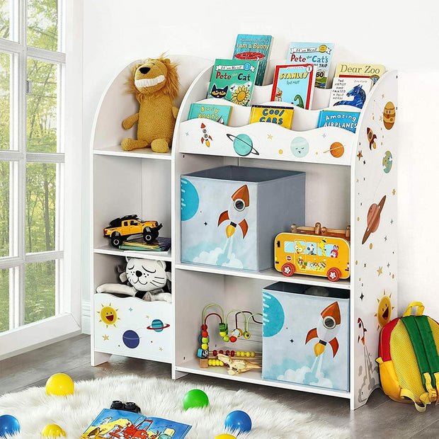 Kinderkamerkast – Speelgoed en boekenopslag – Wit