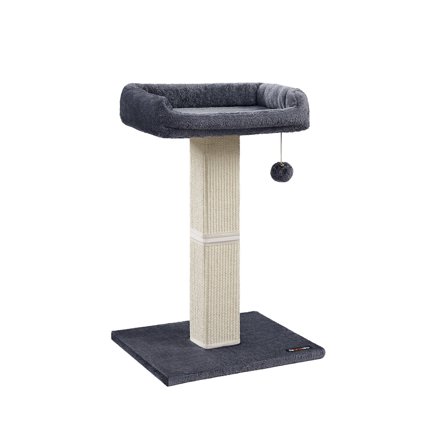 Kattenboom – Ruim pluche platform – Donkergrijs