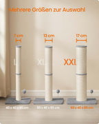 XXL krabpaal voor grote katten met pluche in duifgrijs