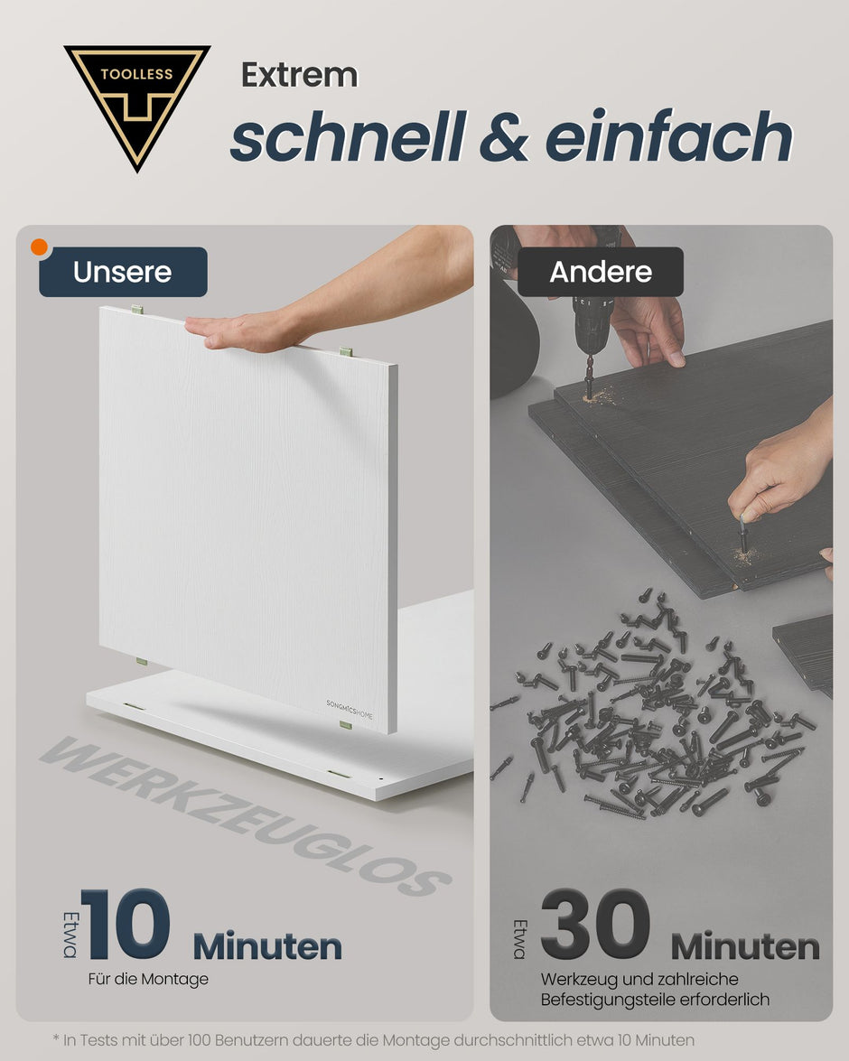Kattenbakkast – Push-To-Open Deuren – Sneeuwwit