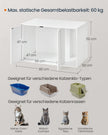Kattenbakkast – Push-To-Open Deuren – Sneeuwwit