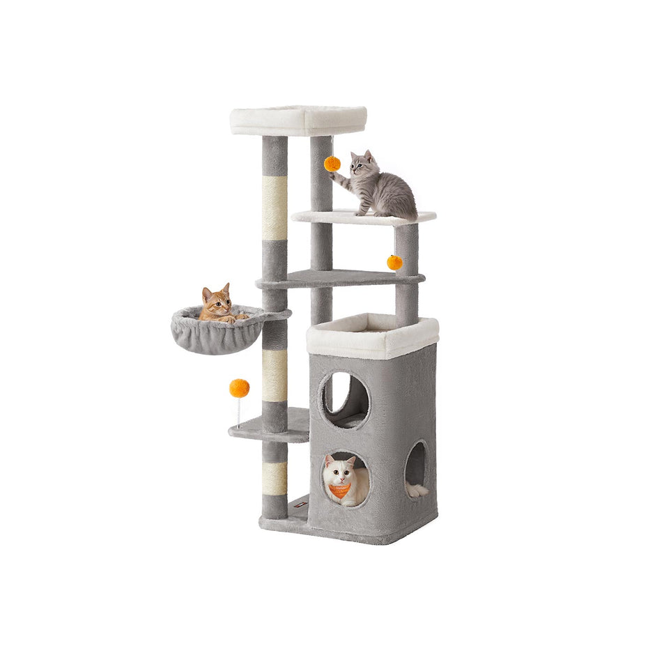Kattenboom met meerdere niveaus en grotten - Duifgrijs