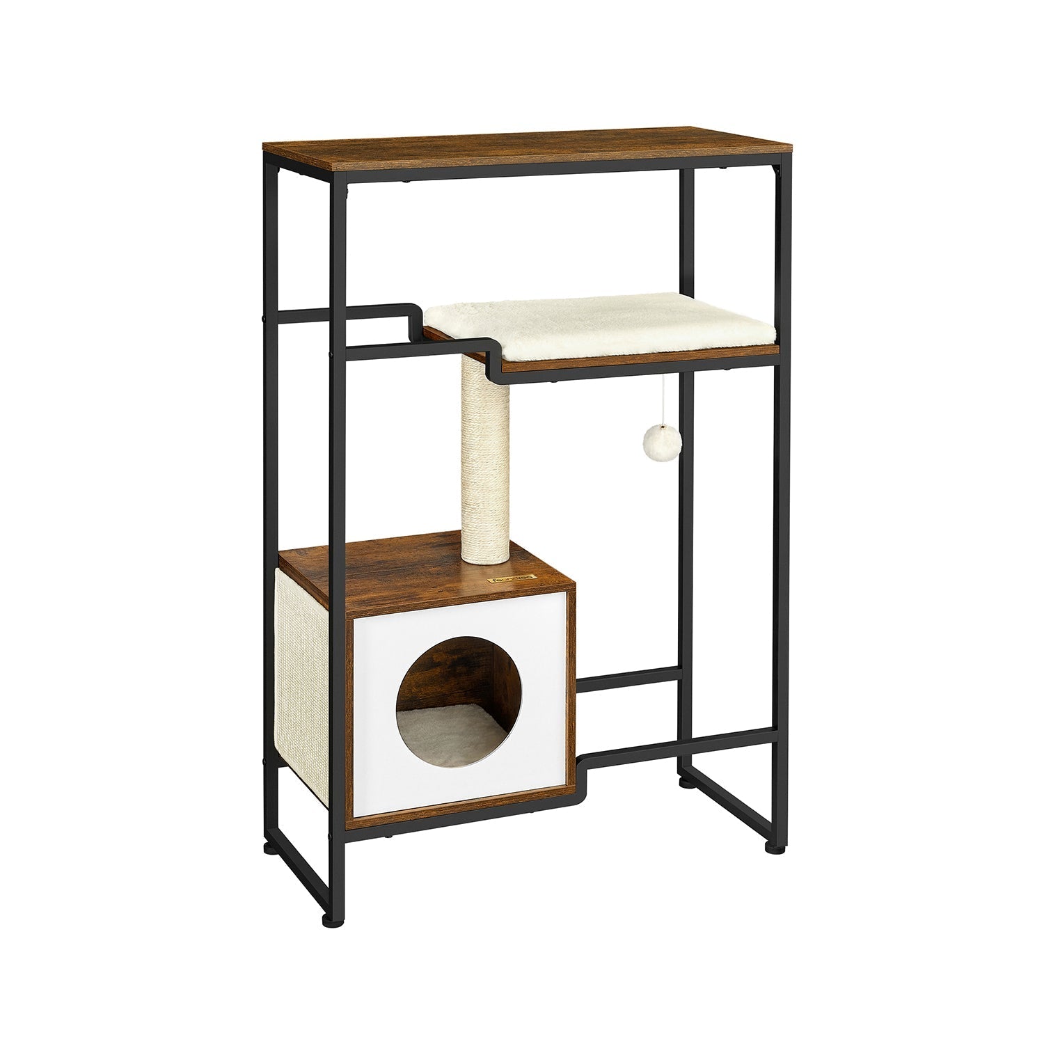 Krabpaal - 2-in-1 meubel - Met plank - Bruin