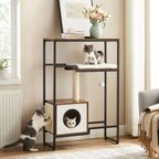 Krabpaal - 2-in-1 meubel - Met plank - Bruin