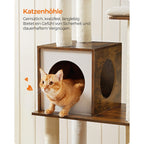 Kattenkrabpaal – Met afneembare kussens – Vintage bruin