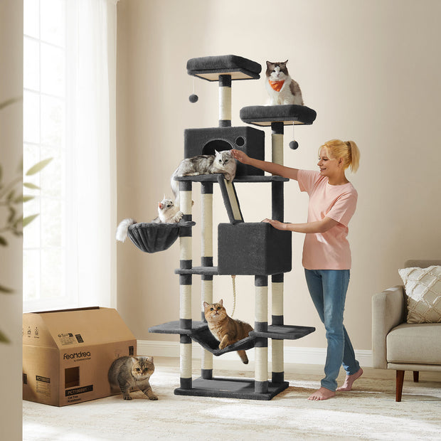 Grote krabpaal – multi-level – inktzwart