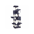 Grote krabpaal – 206 cm hoog – multi-level – inktzwart
