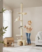 Krabpaal Plafond Hoog 231-291 Cm In Hoogte Verstelbaar Beige