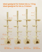 Krabpaal Plafond Hoog 231-291 Cm In Hoogte Verstelbaar Beige