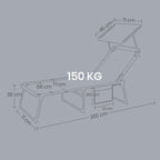 74 cm hoge krabpaal, kattenboom, groot platform
