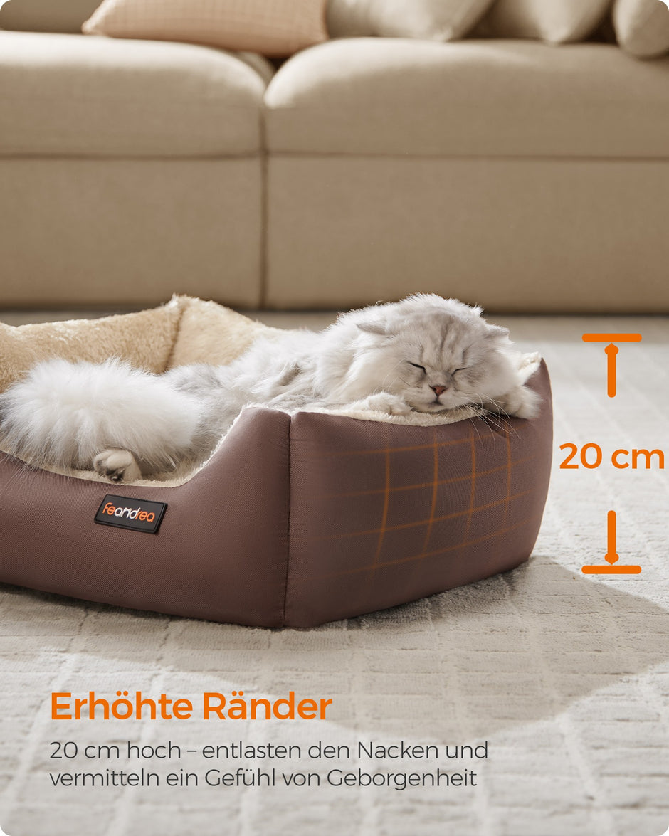 Hondenmand - 60 x 50 cm - Oxford Stof - Wasbaar - Licht Kaki