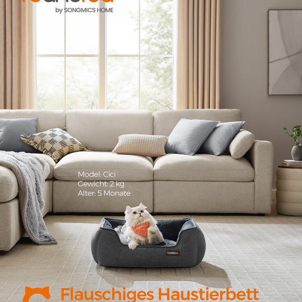 Hondenmand – Afneembare en wasbare hoes – Donkergrijs