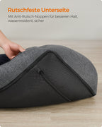 Hondenmand met afneembare en wasbare donkergrijze hoes