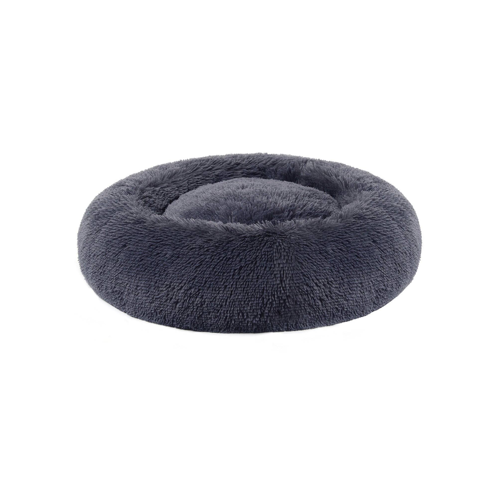 Hondenbed – Donutvormig en comfortabel – Donkergrijs