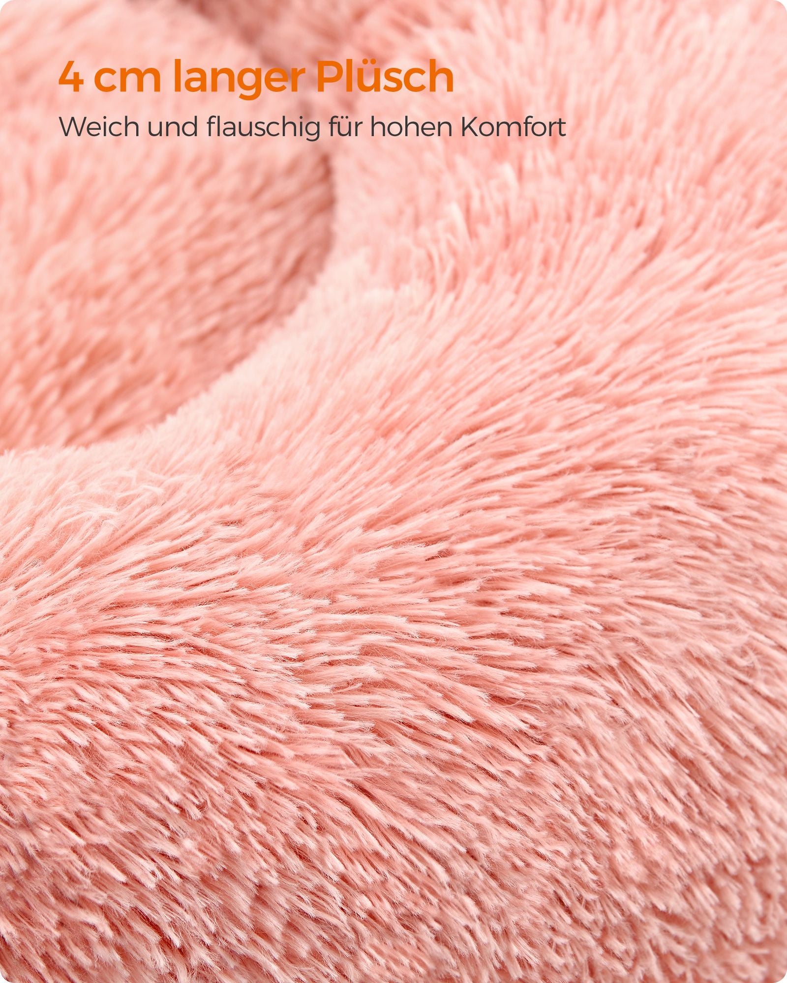 Kattenmand – wasbaar – lang pluche – roze