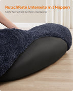 Hondenbed – afneembaar middenstuk – pluche – donkergrijs