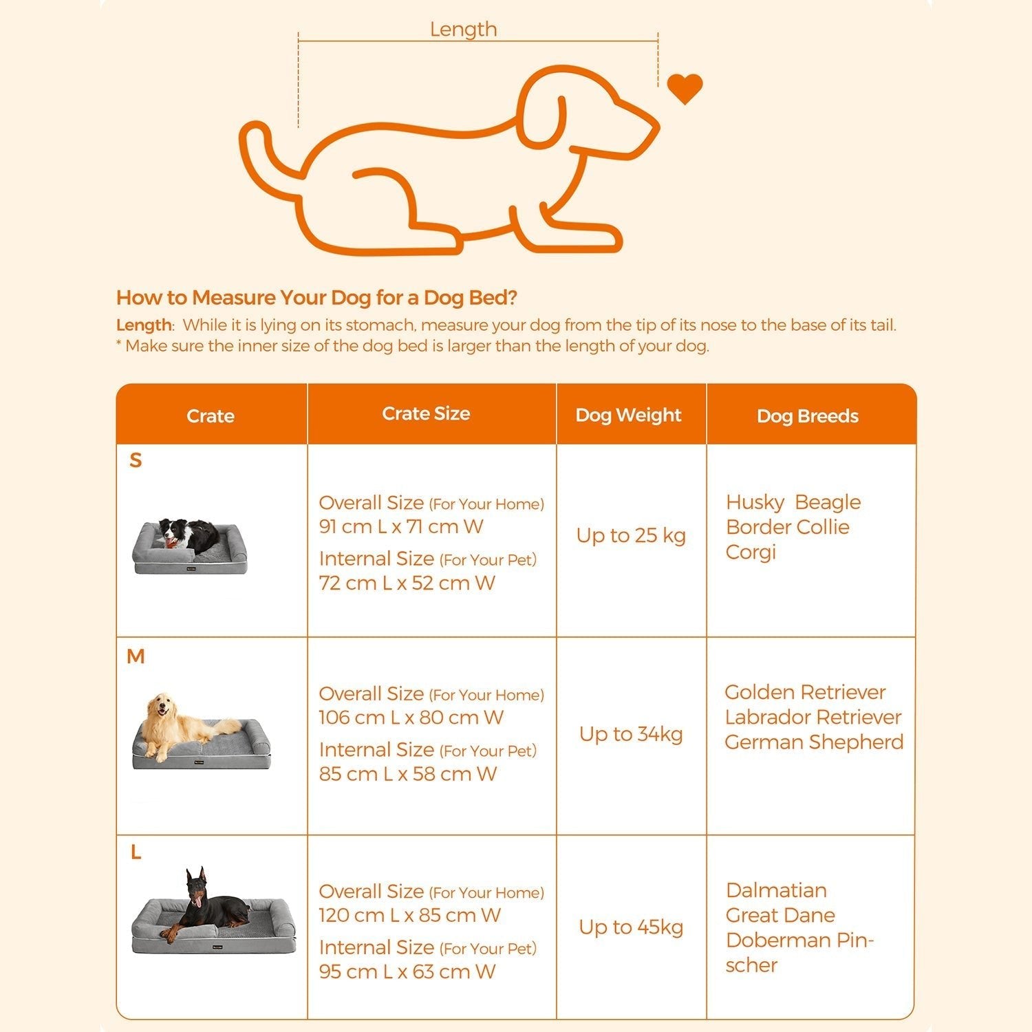 Orthopedische hondenmand – Zacht en comfortabel – Lichtgrijs