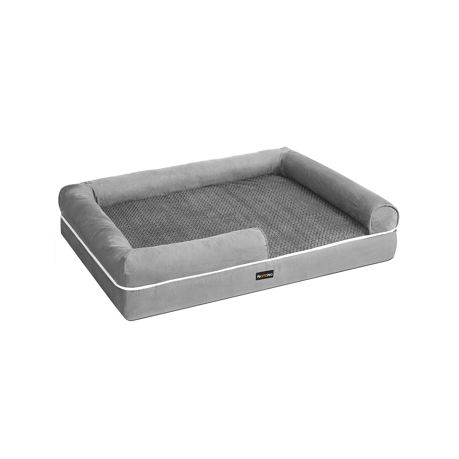 Orthopedisch hondenbed - Hondenmand - Met verhoogde rand - 106 x 80 x 25 cm - Zwart