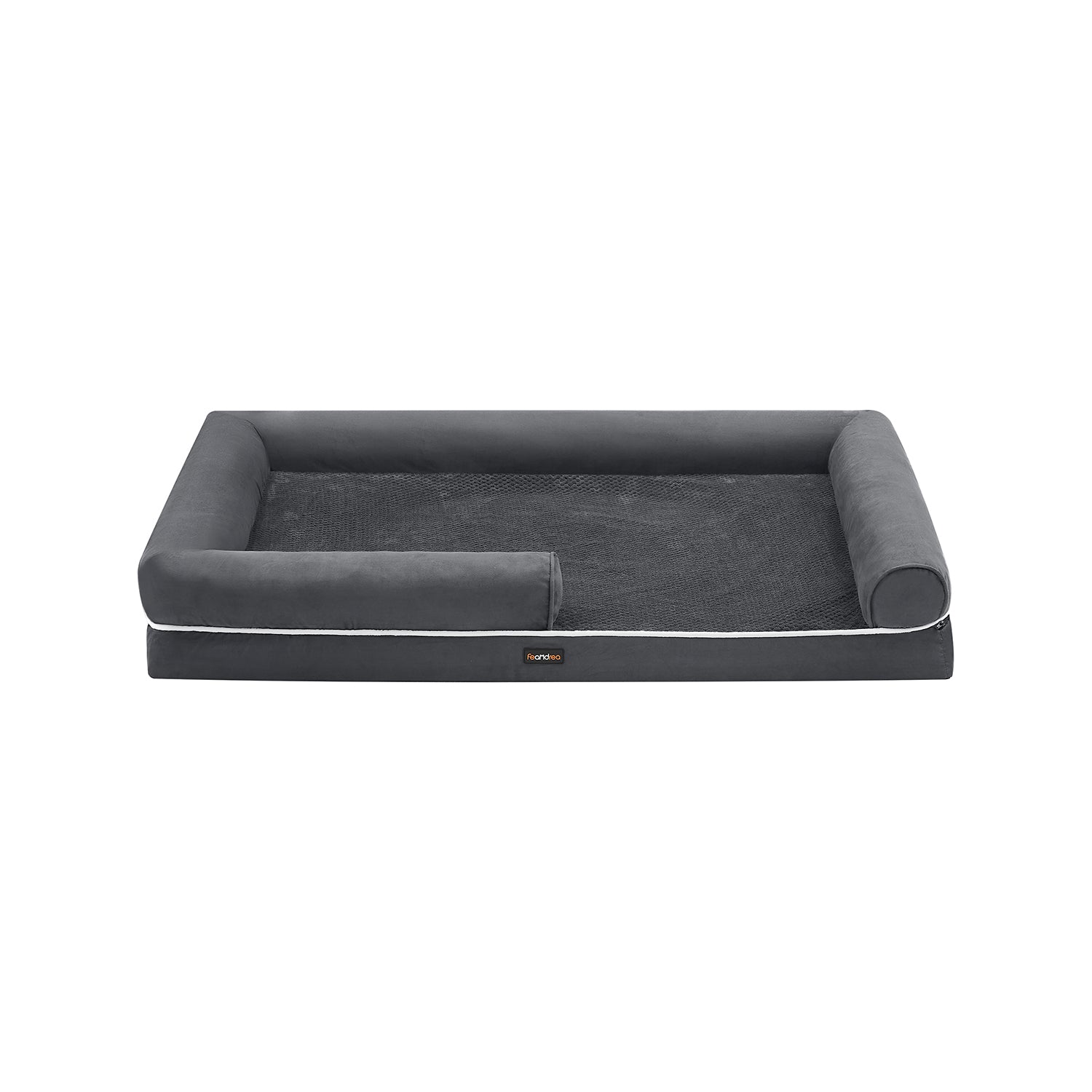 Orthopedisch hondenbed – zacht kussen – donkergrijs