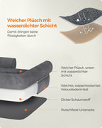 Orthopedisch hondenbed – zacht kussen – donkergrijs