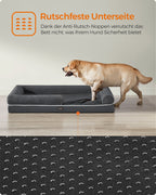 Orthopedisch hondenbed – zacht kussen – donkergrijs